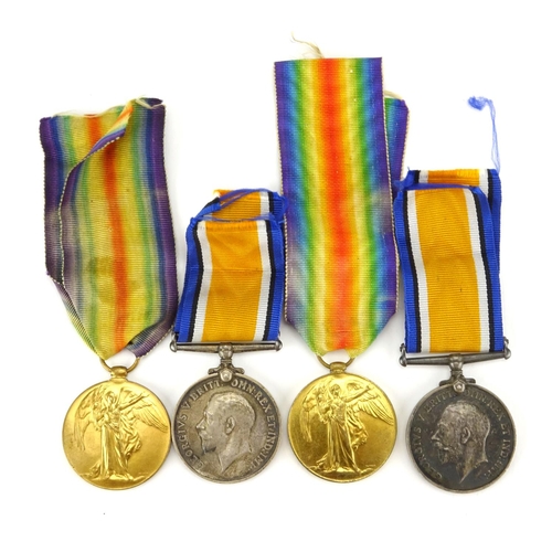 195 - Two British Military World War I pair's awarded to 140338SPR.G.HOLLTS.R.E. and M.11149H.K.PROCTER.3W... 