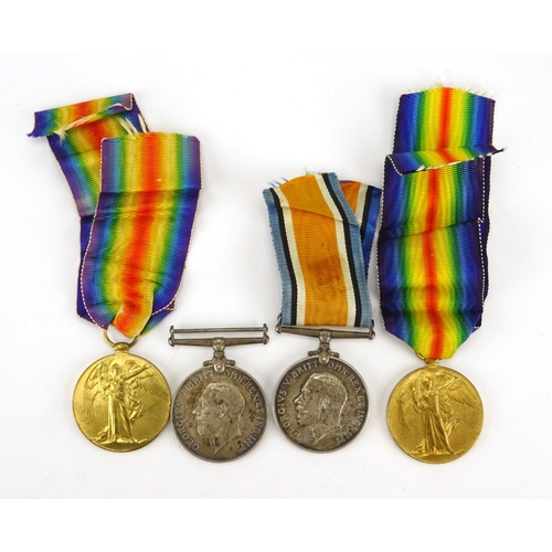 194 - Two British Military World War I Royal Sussex Regiment pair's awarded to SD-3140PTE.D.HYLAND.R.SUSS.... 