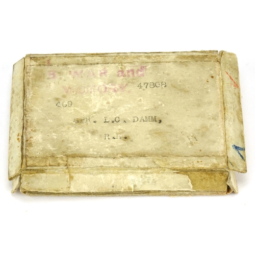 197 - British Military World War I pair with box of issue, awarded to 69SPR.L.C.DAMM.R.E.