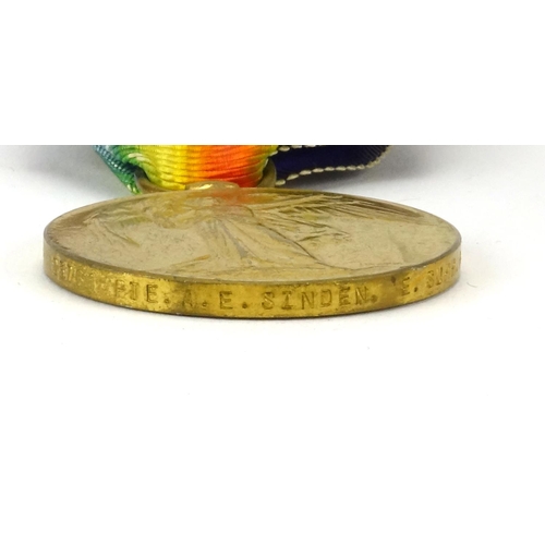 182 - Two British Military World War I pair's awarded to 23761PTE.A.E.SINDEN.E.SURR.R. and RTS-2567PTE.E.R... 