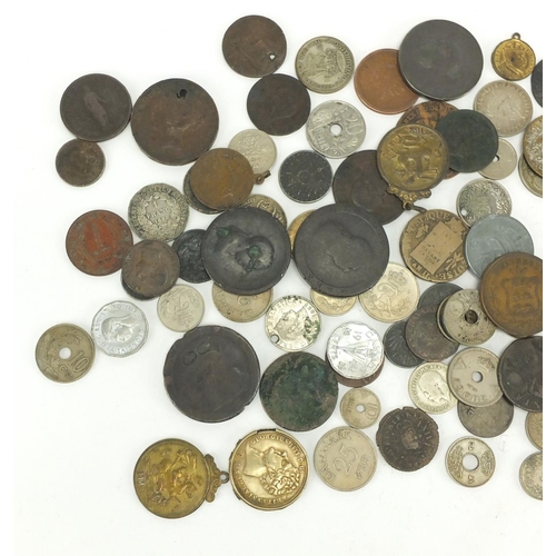 689 - Antique World coins and tokens