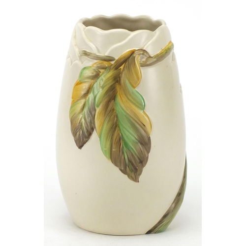 127 - Clarice Cliff Newport pottery vase, 18cm high