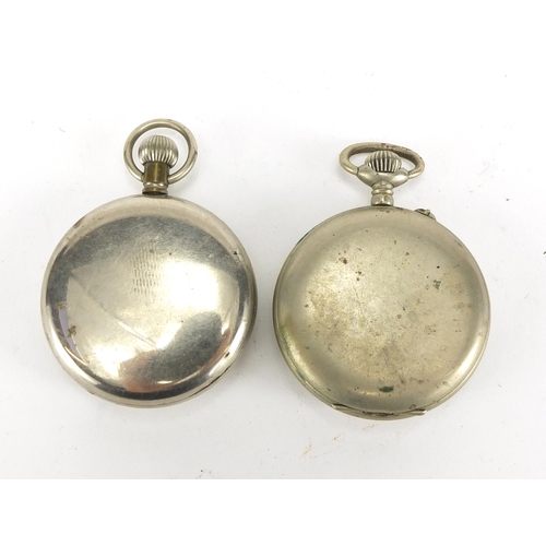 235 - Two gentleman's open face pocket watches, one with enamelled dial