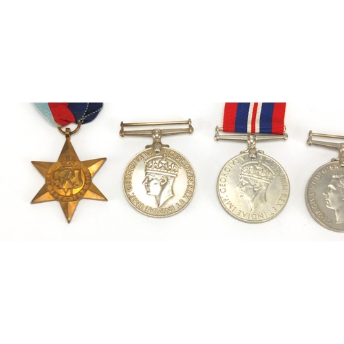 735 - Five British Military World War II medals