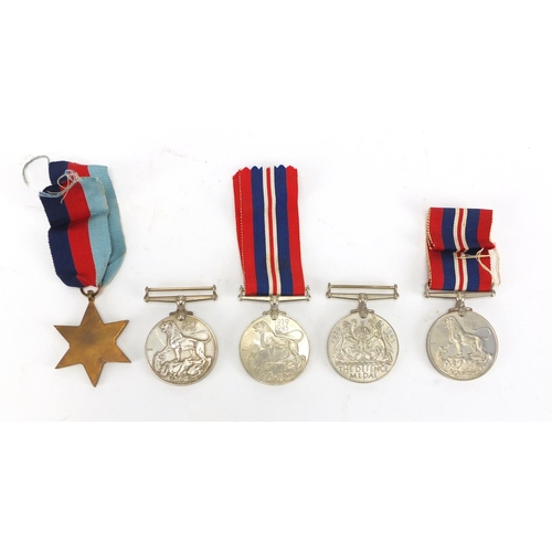 735 - Five British Military World War II medals