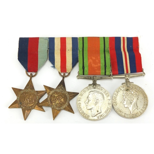 723 - British Military World War II medal group with bar