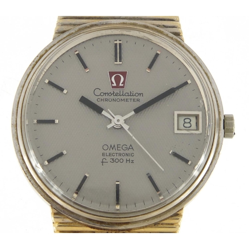 782 - Gentleman's Omega Constellation F300 electronic chronometer wristwatch with date dial, the movement ... 