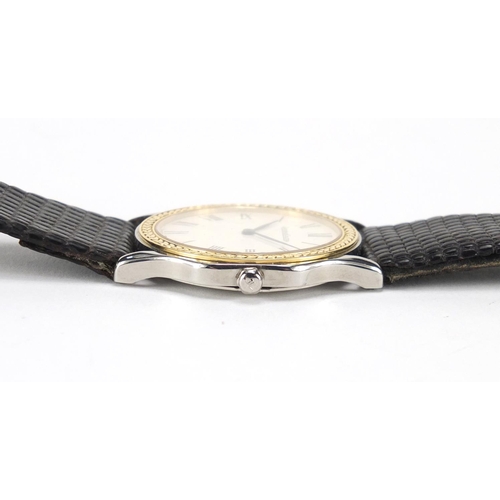 778 - Gentleman's stainless steel Jaeger-LeCoultre  wristwatch with 18ct gold chapter ring, the case numbe... 