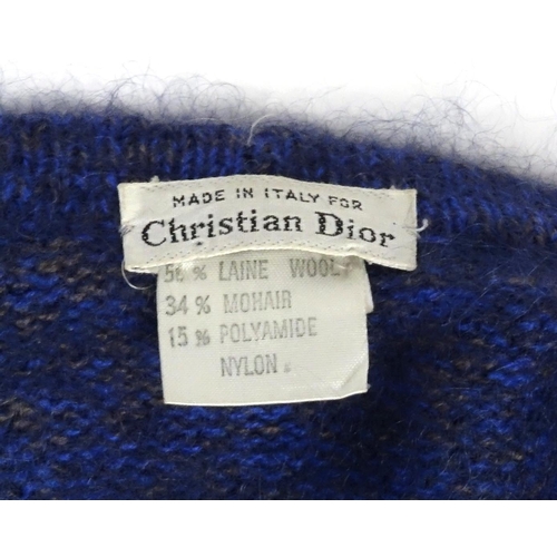 2473 - 1970's Christian Dior Boutique wool two piece jersey suit