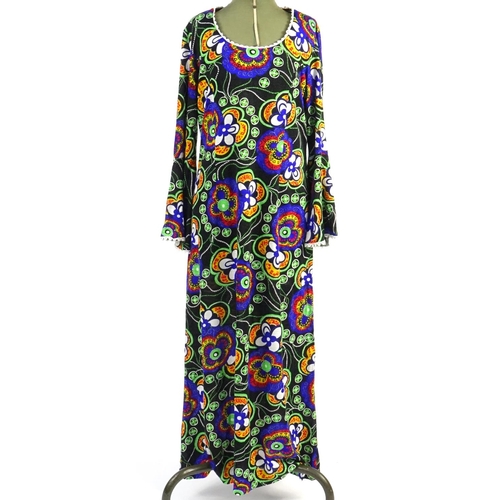 2485 - Two 1960's maxi dresses and a 1960's Mary Quant design Viyella house shirt
