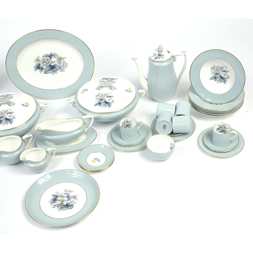 2208 - Royal Worcester Woodland six place dinner, tea and coffee service including lidded tureens