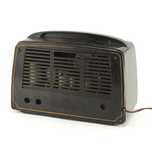 72 - Vintage Philips Bakelite radio, 31cm wide