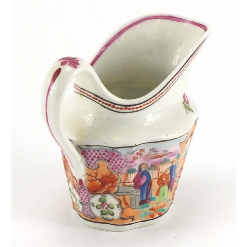 600 - Newhall hand painted pottery jug, 10.5cm high