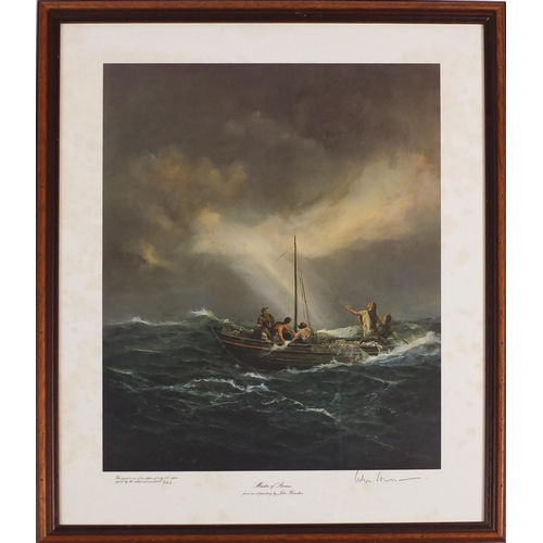 171 - John Hamilton - Master of the Storms, pencil signed and limited edition print, 742/750, framed, 56cm... 