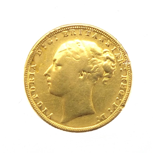144 - Victoria Young Head 1872 gold sovereign