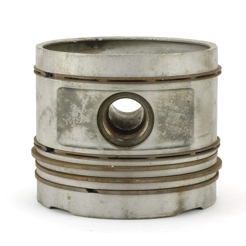 221 - German Military World War II Mahle piston, reputably removed from a U-boat, numbered 18456, 16cm hig... 