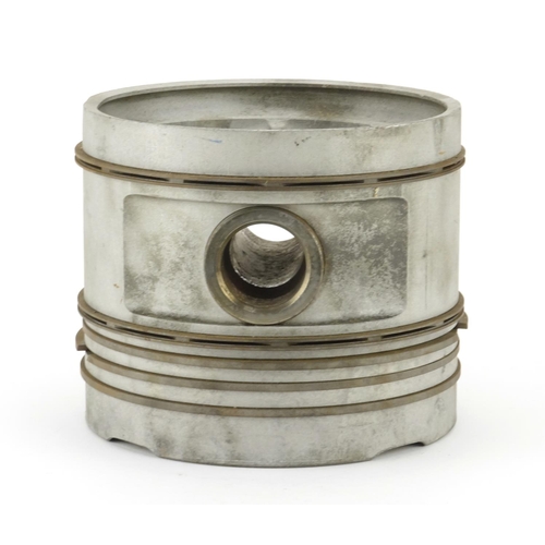 221 - German Military World War II Mahle piston, reputably removed from a U-boat, numbered 18456, 16cm hig... 