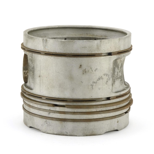 221 - German Military World War II Mahle piston, reputably removed from a U-boat, numbered 18456, 16cm hig... 