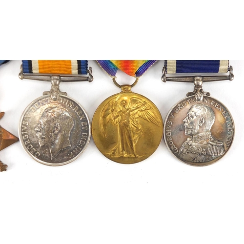 170 - British Military World War I medal group including George V Navy long service and god conduct medal,... 