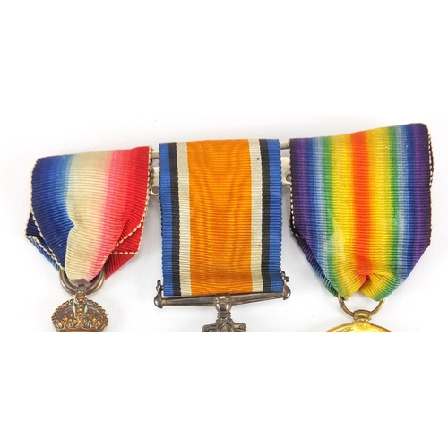 172 - British Military World War I trio awarded to 10851PTE.F.C.FREELAND.R.A.M.C.