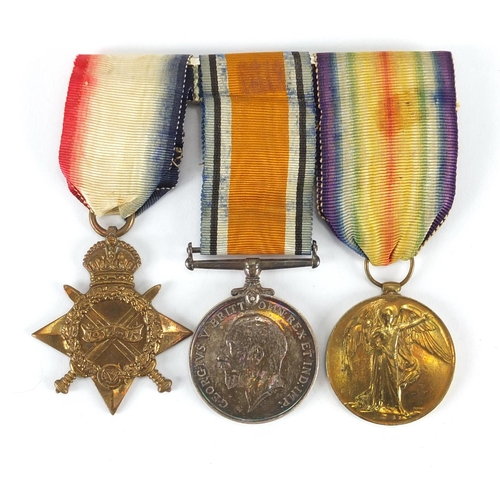 173 - British Military World War I trio awarded to L.Z.2110.H.M.W.ROBERTS.A.B.R.N.V.R.