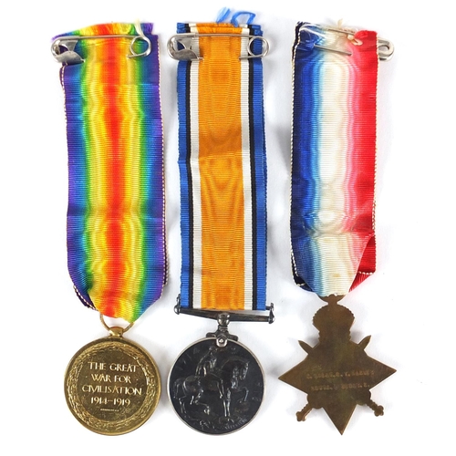 171 - British Military World War I trio awarded to LIEUT.R.V.HARVEY