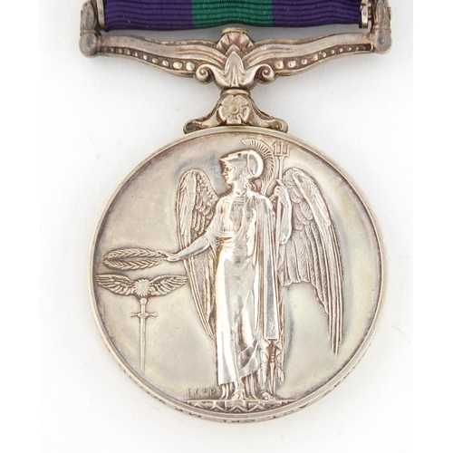 207 - Elizabeth II General Service medal with Cyprus bar awarded to 4160687ACT.CPL.M.F.WOOD.R.A.F