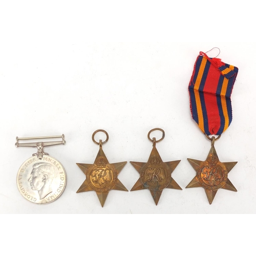 733 - Four British Military World War II medals including Burma star