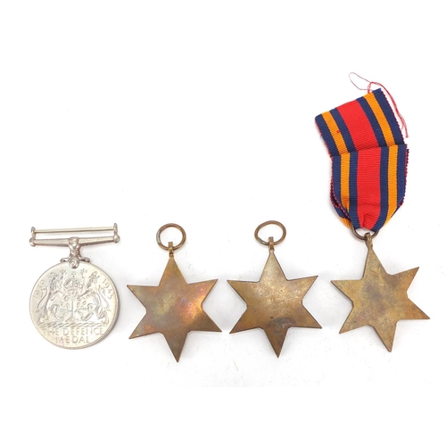 733 - Four British Military World War II medals including Burma star