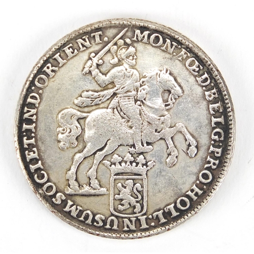 156A - Dutch 1739 Ducaton silver coin, approximate weight 31.4g