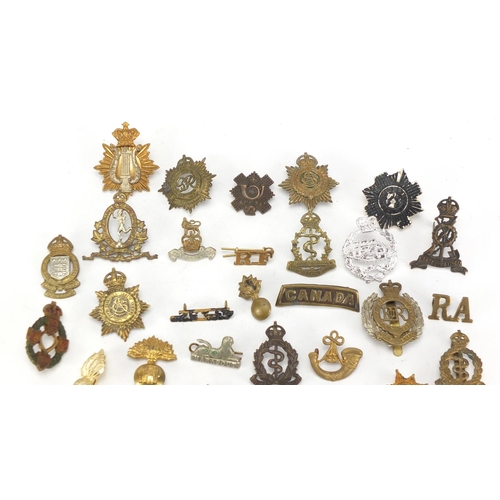 727 - Military interest cap badges including Royal Engineers and Royal Army Medical Corps