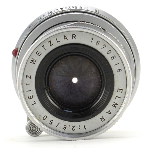 101 - Leitz Wetzlar Elmar 1:2.8/50 lens, numbered 1670616