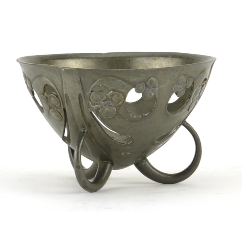 553 - Arts & Crafts Liberty & Co pewter bowl, designed by Archibald Knox, 8cm high