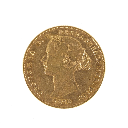 141 - Australian 1870 Sydney Mint gold sovereign