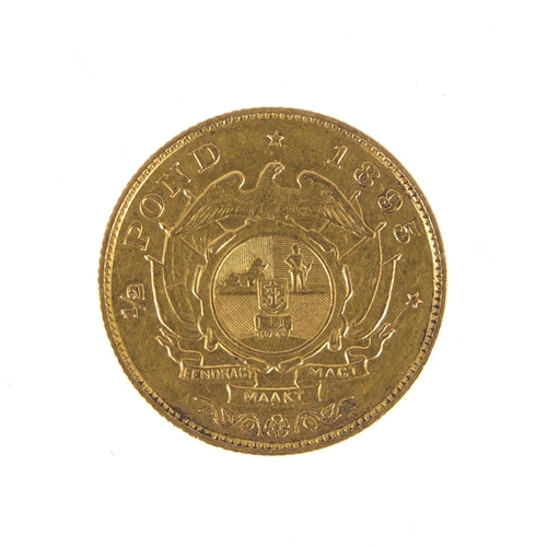 149 - South African 1895 gold half pond