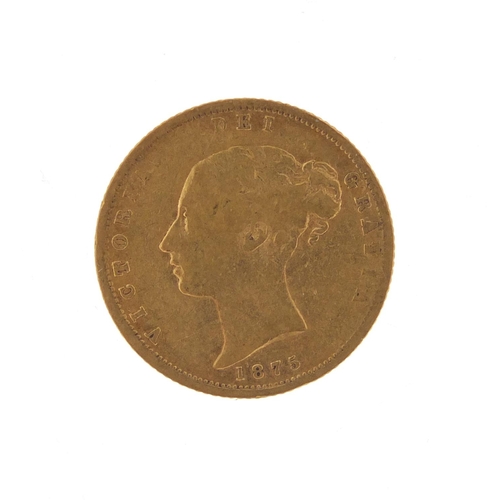 146 - Victoria Young Head 1875 half gold sovereign