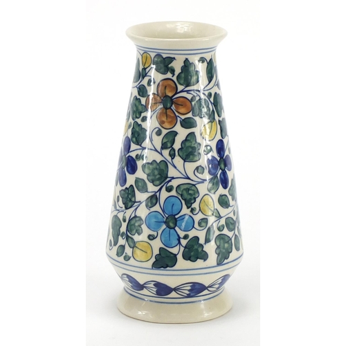 99 - Iznik style hand painted vase, 20.5cm high