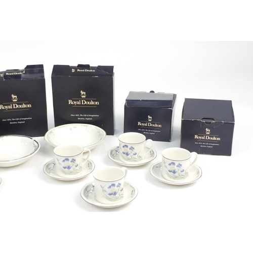 162 - Royal Doulton Minerva pattern tea service with boxes