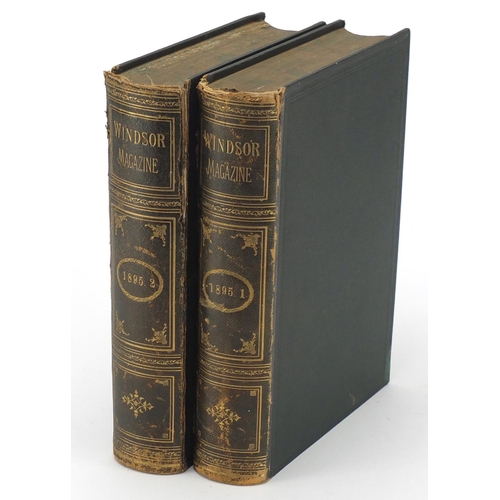 663 - Windsor magazine in two volumes, published by Ward Lock & Bowden 1895