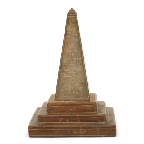 224 - Boer War commemorative monument made in memory of officers, NCO's and men of the Kings Royal rifles ... 