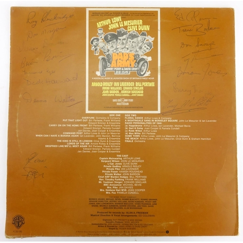 124 - Dad's Army vinyl LP signed by the cast