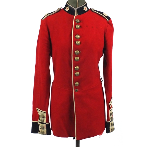 226 - Victorian British Military red tunic with brass buttons