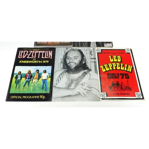 118 - Led Zeppelin ephemera including Earl's Court 1975 programme and Knebworth 1979 programme