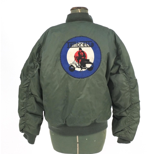 794 - Bomber jacket with Mods badges and cloth patch