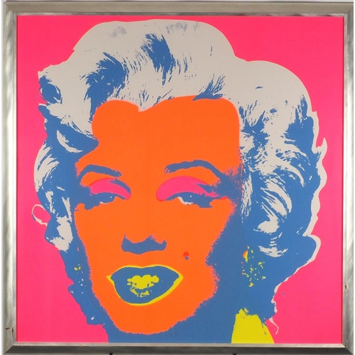 2037 - After Andy Warhol - Marilyn Monroe screen print, published by Sunday B Morning,  framed, 90cm x 89cm
