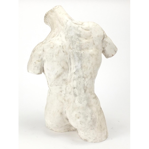 2180 - Modernist plaster torso, 40cm high