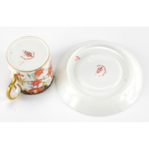 2200 - Five Royal Crown Derby Imari coffee cans and saucers, each coffee can 5cm high