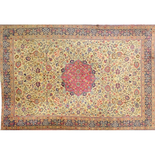2006 - Rectangular Persian carpet having all over stylised floral motifs, 386cm x 275cm