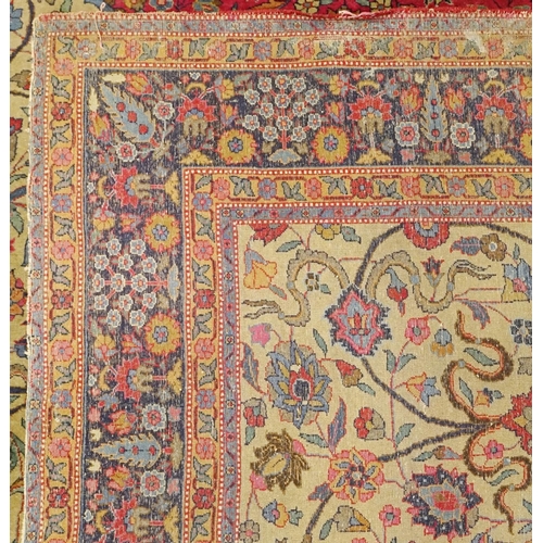 2006 - Rectangular Persian carpet having all over stylised floral motifs, 386cm x 275cm