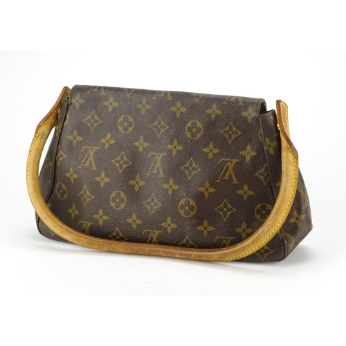 2442 - Louis Vuitton monogram looping mini baguette bag, 32cm wide
